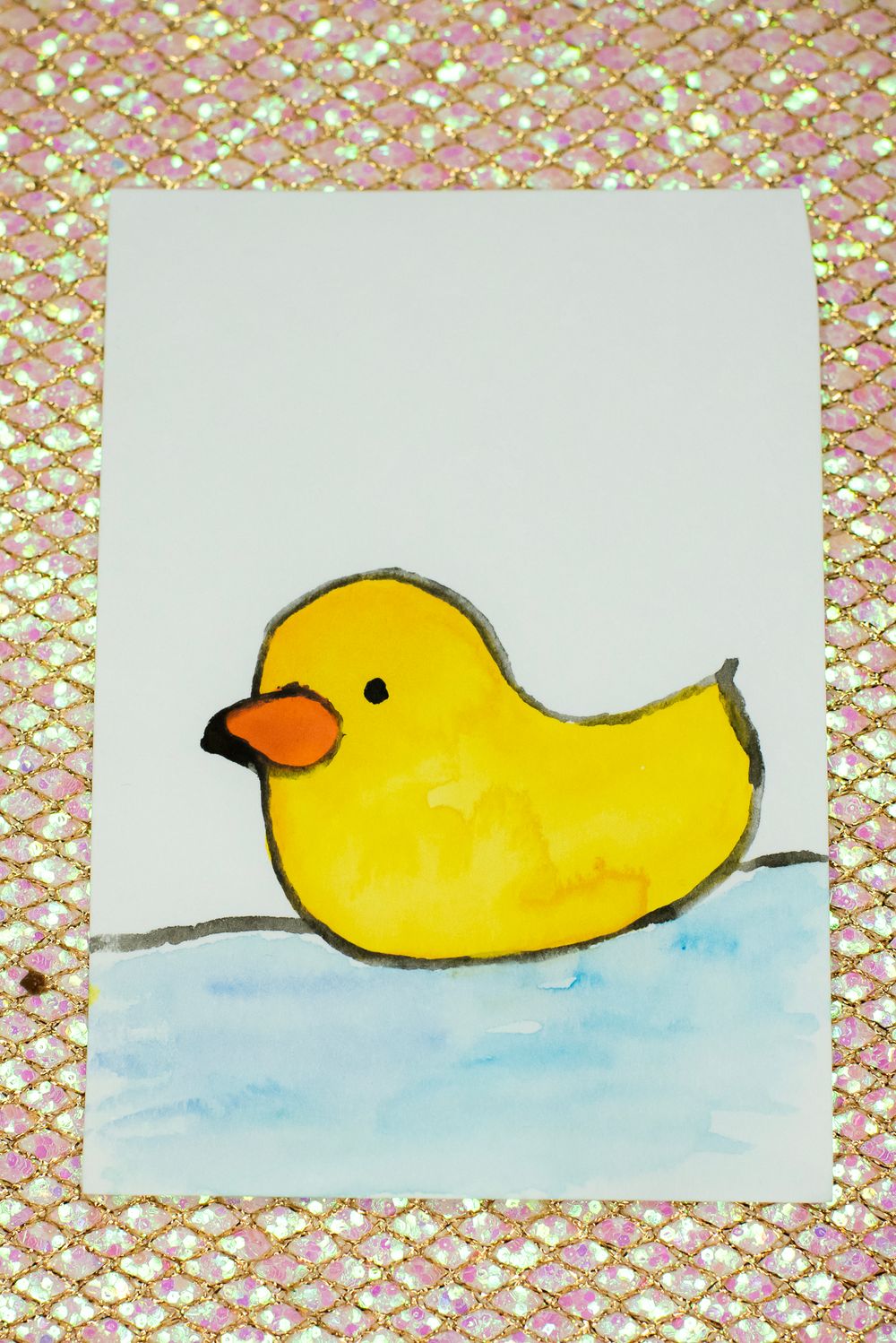 ACEO Orig - 'Ducky' - MiniArt - 2.5x3.5 collectable