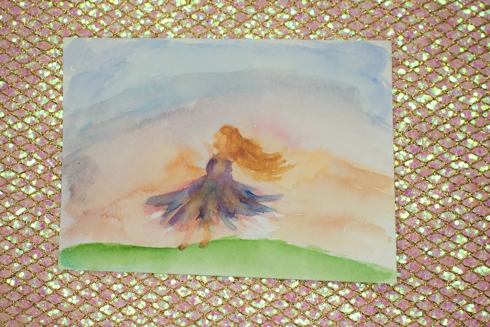 ACEO Orig - 'Dance' - MiniArt - 2.5x3.5 collectable